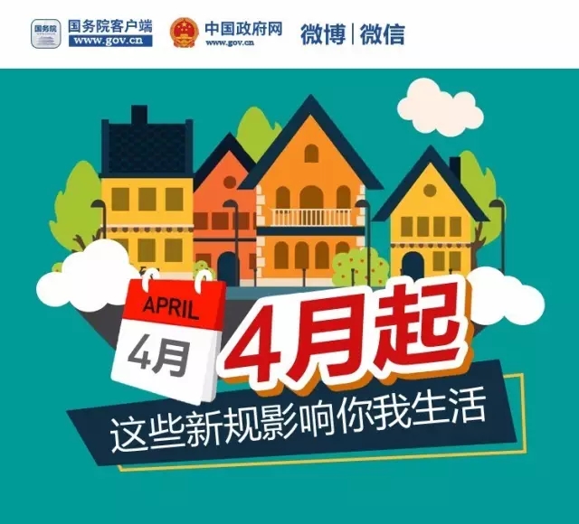 【政策解讀】4月起，這些新規影響你我生活