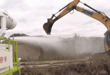 龍口石良鎮拆除一處違建！占地面積約1670平方米——龍口網